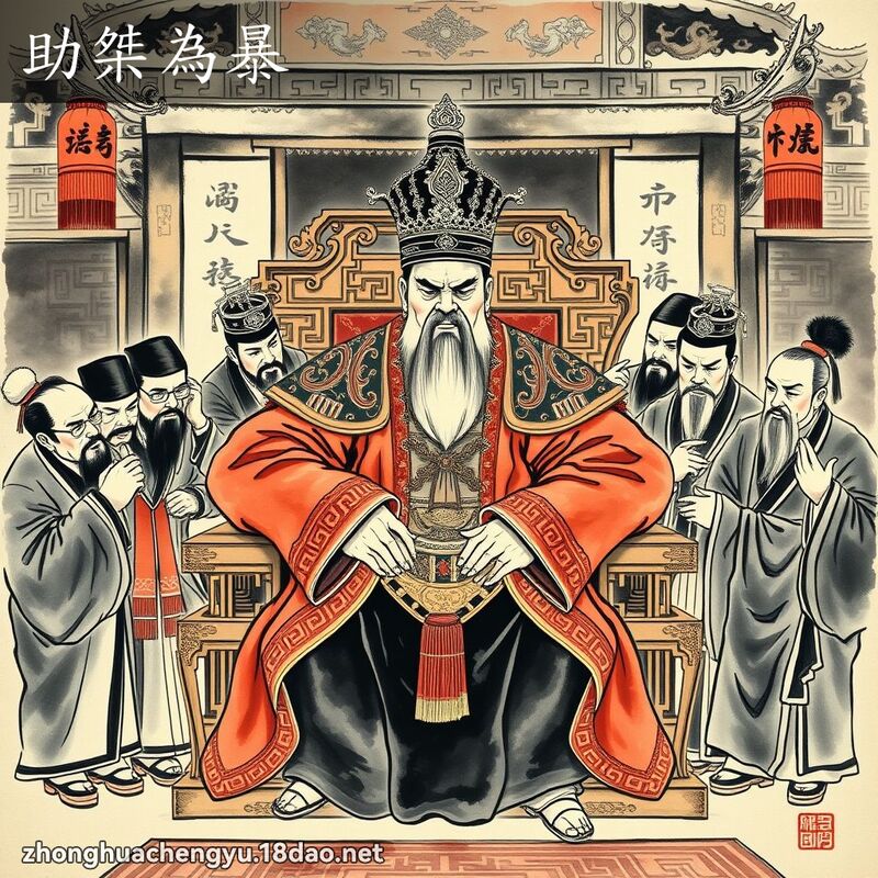 助桀为暴 - 中华成语配图