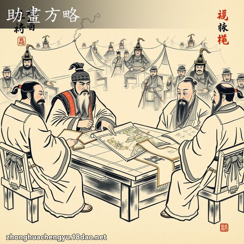 助畫方略 配图