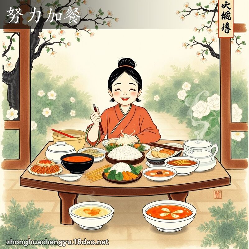 努力加餐 配图