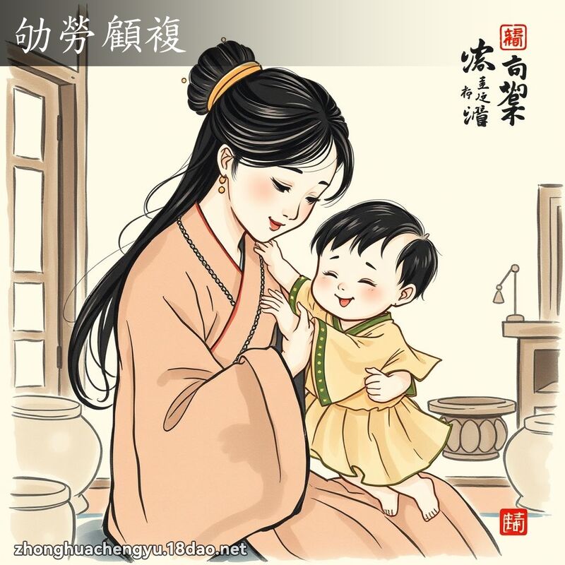 劬勞顧複 配图