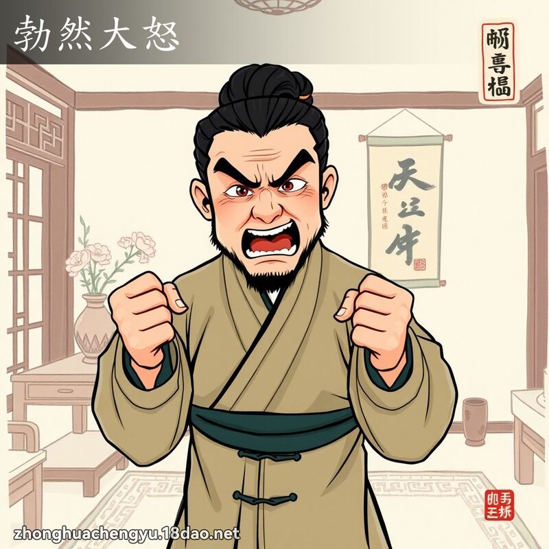 勃然大怒 配图