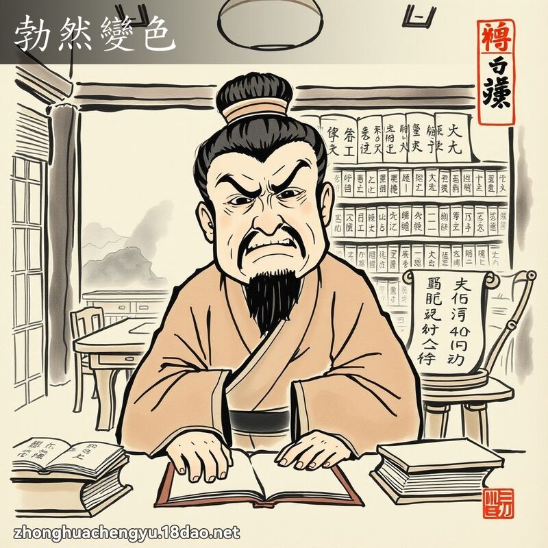 勃然變色 配图