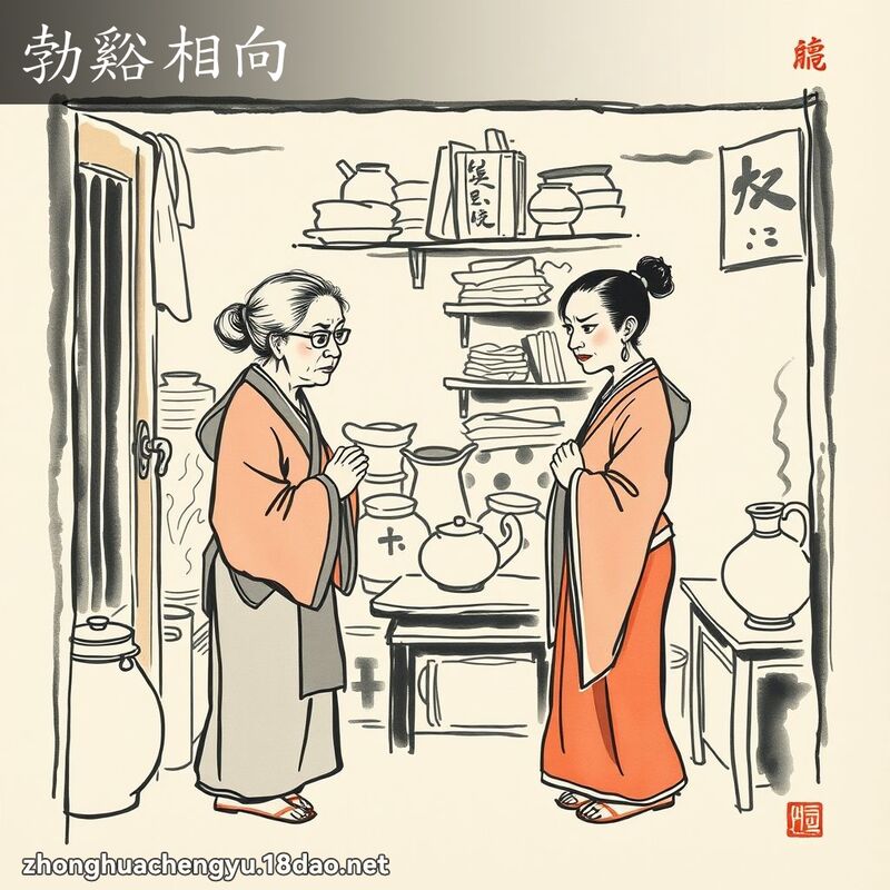 勃谿相向 配图