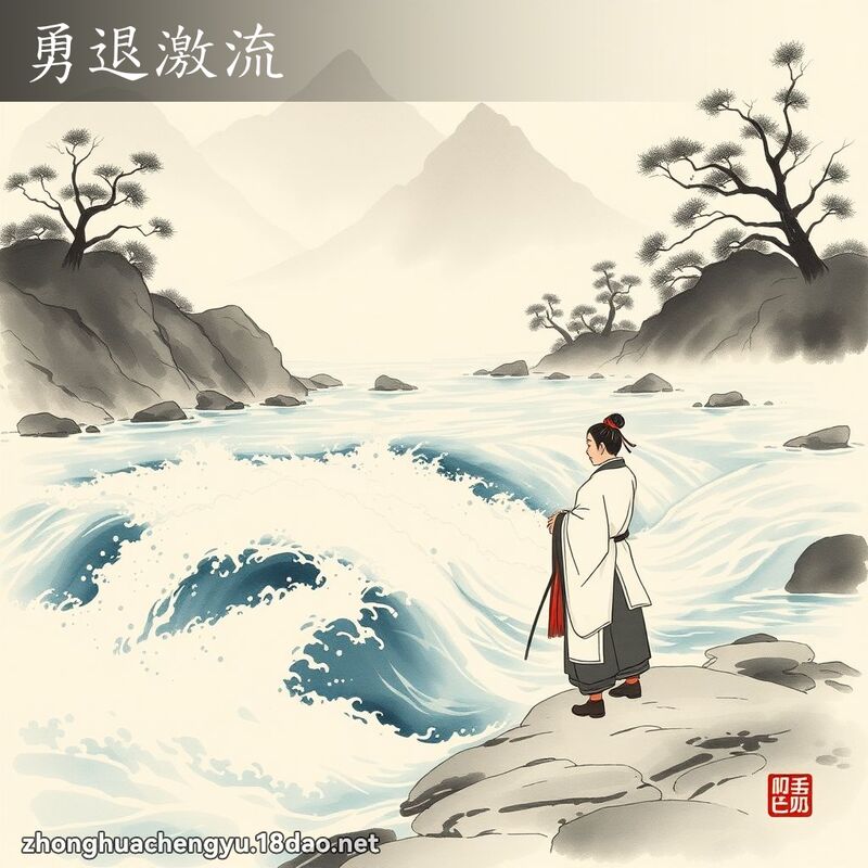 勇退激流 配图