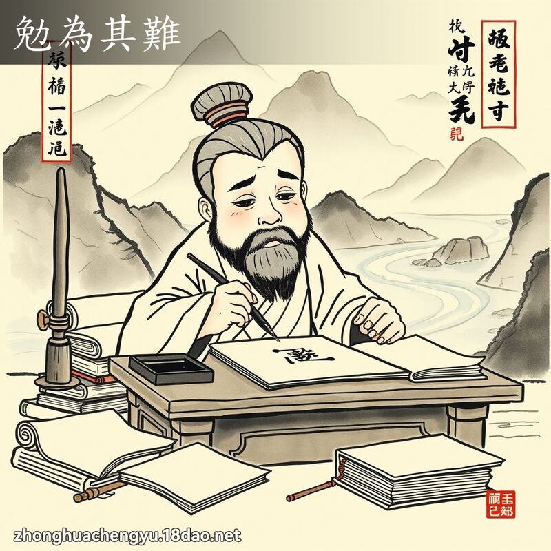 勉為其難 配图