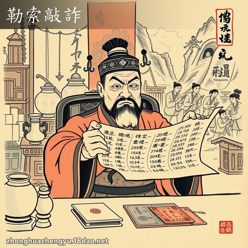 勒索敲詐 配图