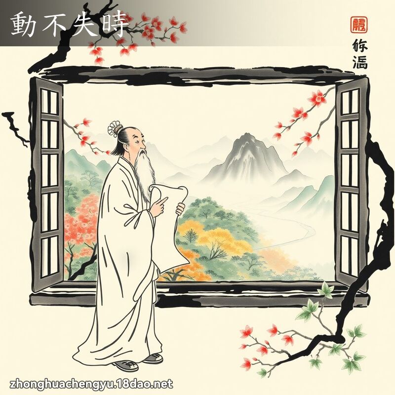 動不失時 配图
