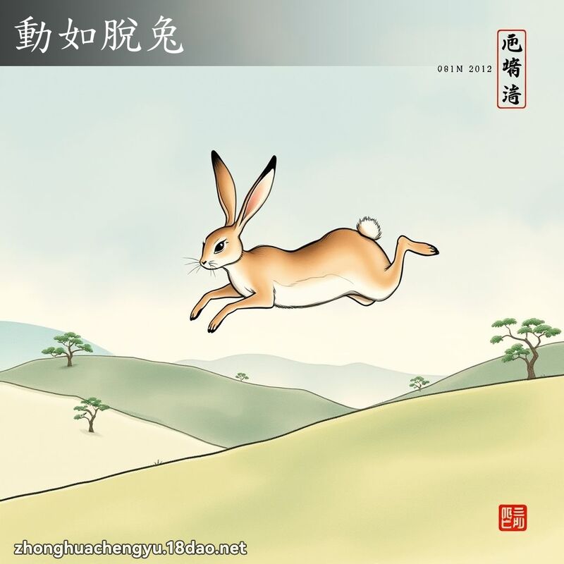 動如脫兔 配图