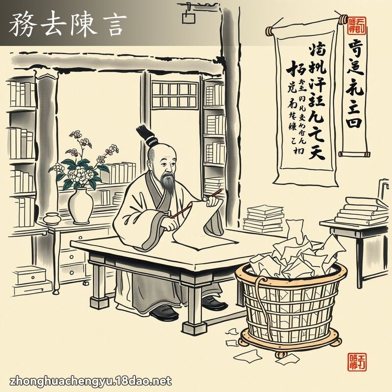務去陳言 配图