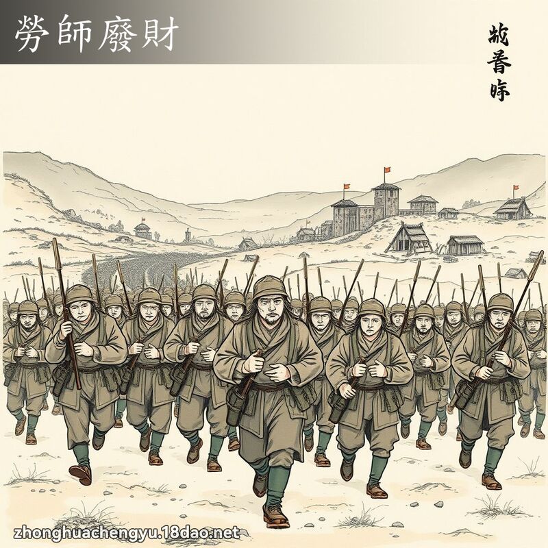 勞師廢財 配图