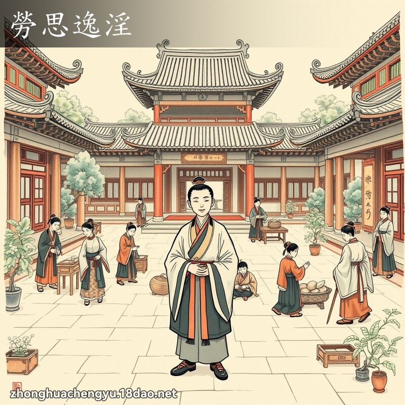勞思逸淫 配图
