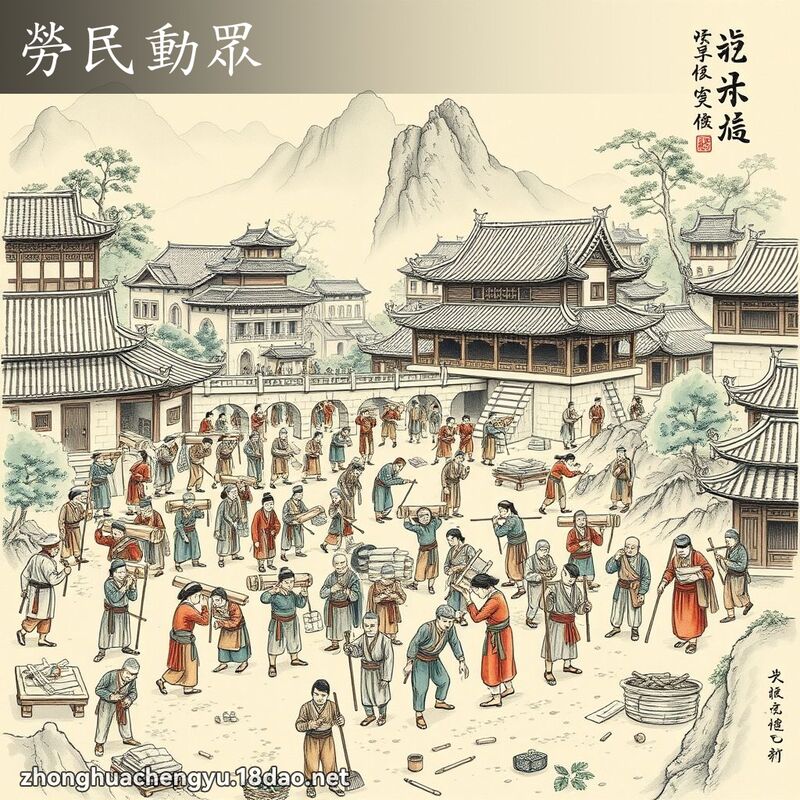 勞民動眾 配图