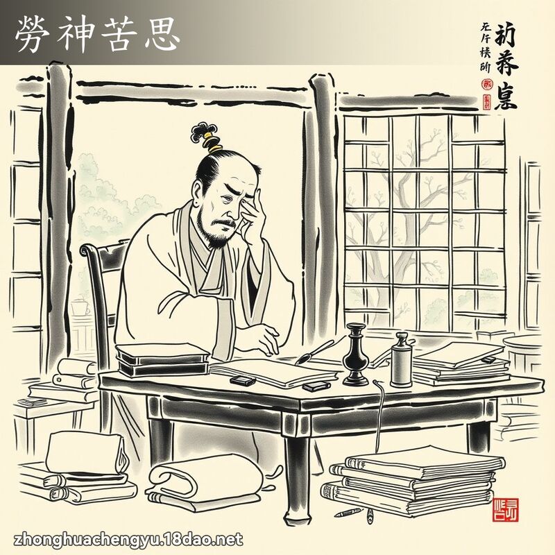 勞神苦思 配图