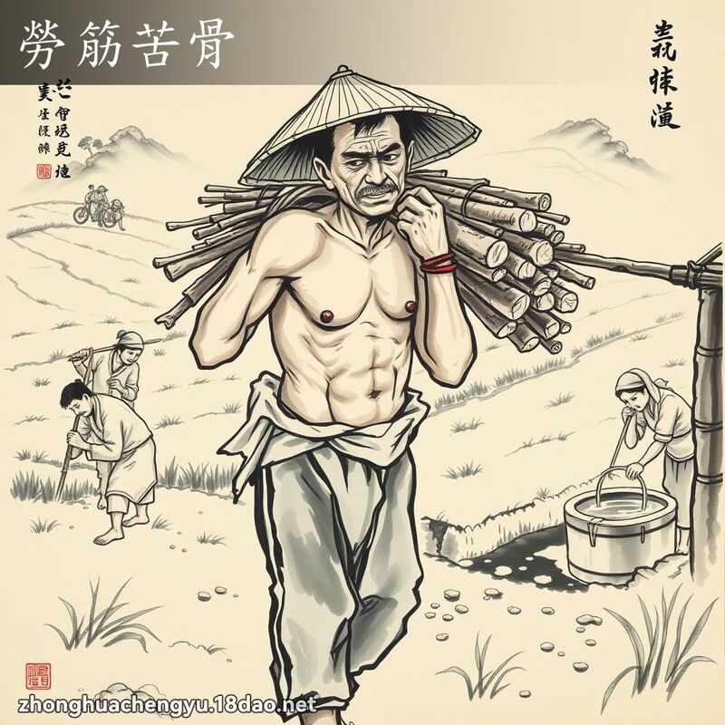 勞筋苦骨 配图