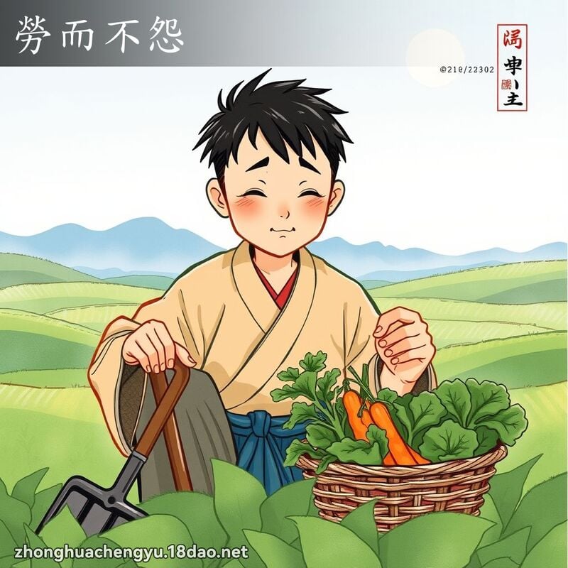 勞而不怨 配图