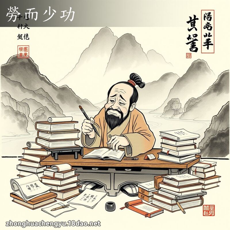 勞而少功 配图