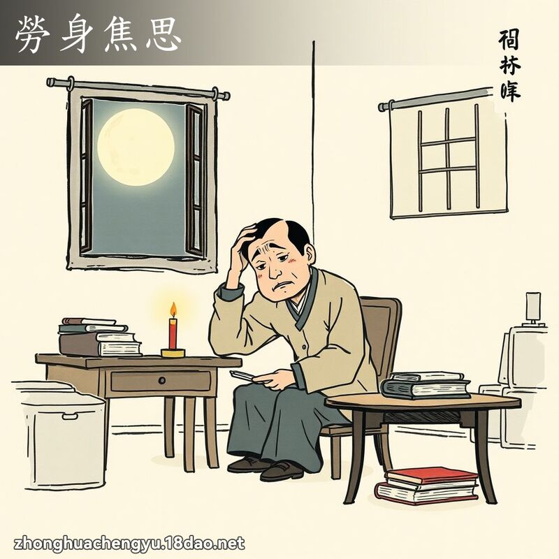 勞身焦思 配图