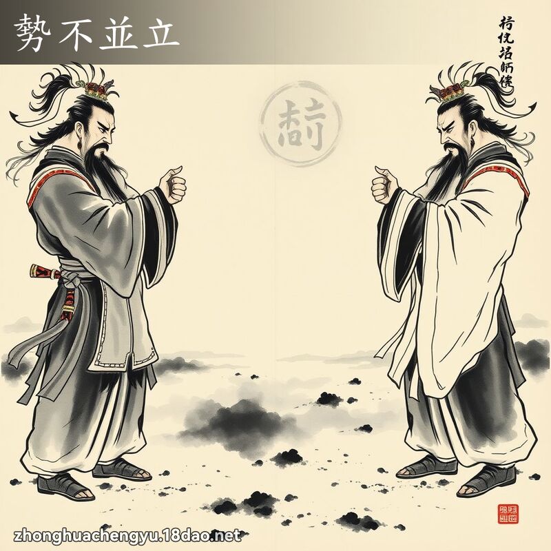 勢不並立 配图