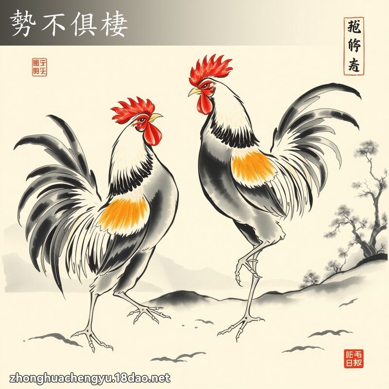 勢不俱棲 配图