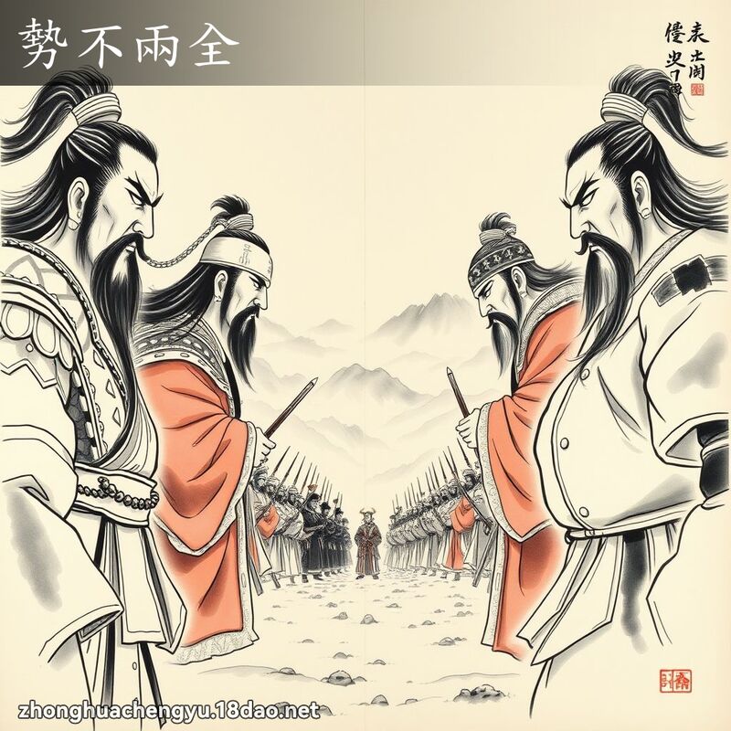 勢不兩全 配图