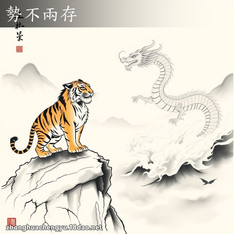 勢不兩存 配图