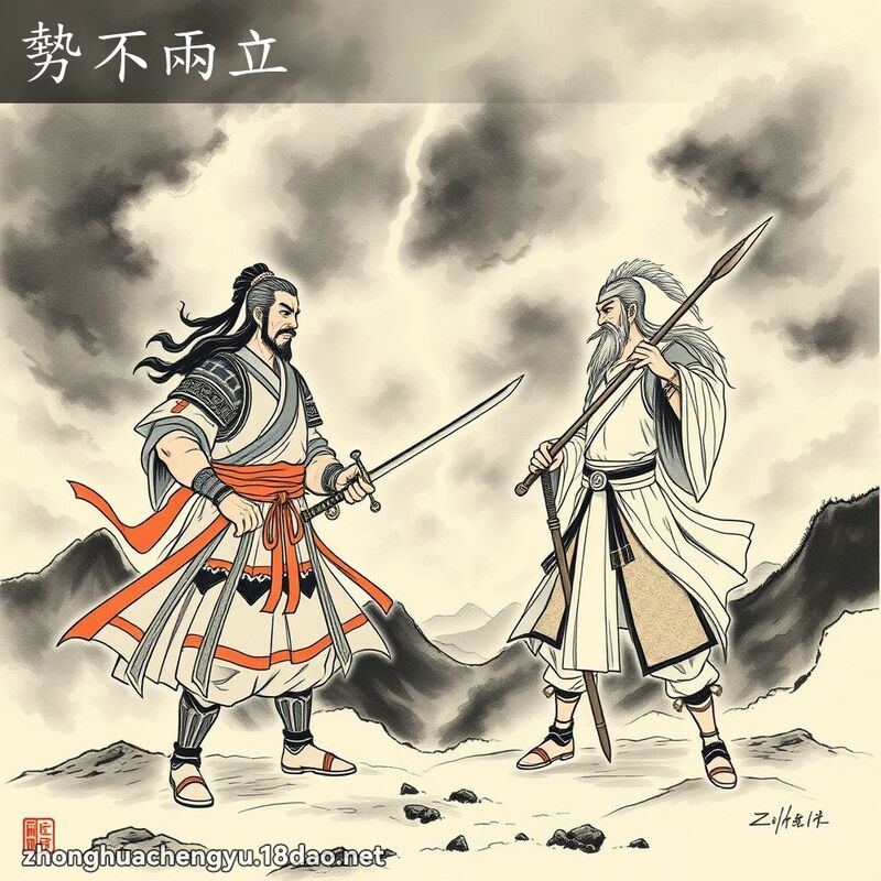 勢不兩立 配图