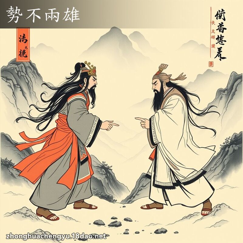 勢不兩雄 配图