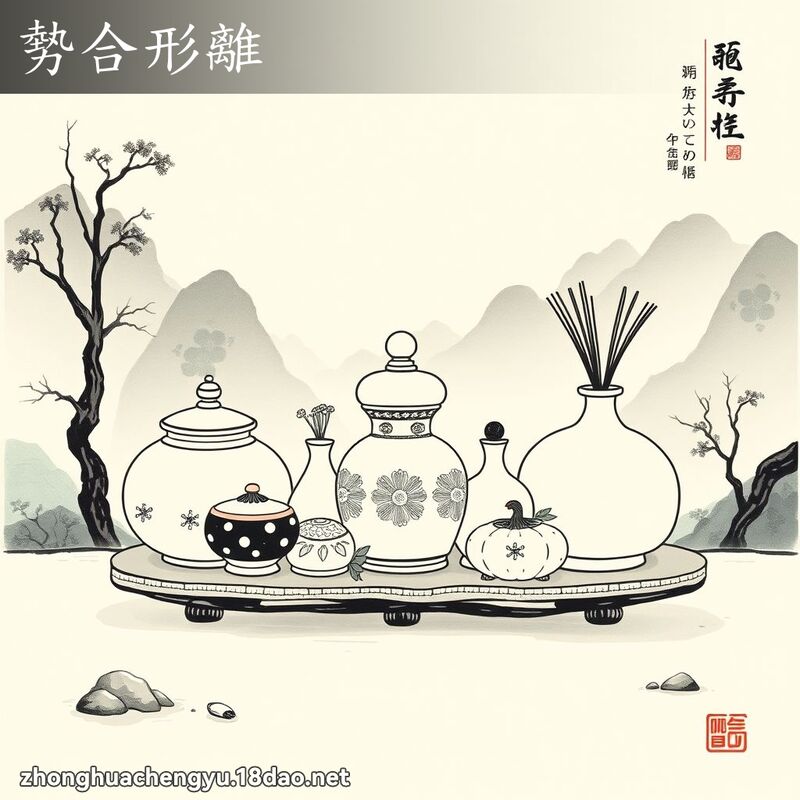 勢合形離 配图