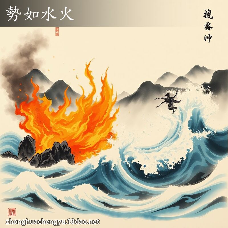 勢如水火 配图