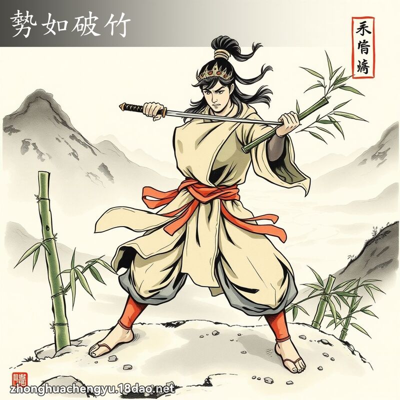 勢如破竹 配图