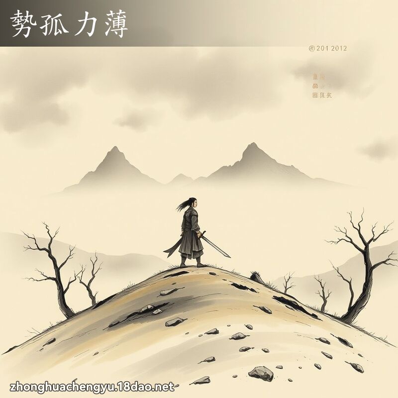 勢孤力薄 配图