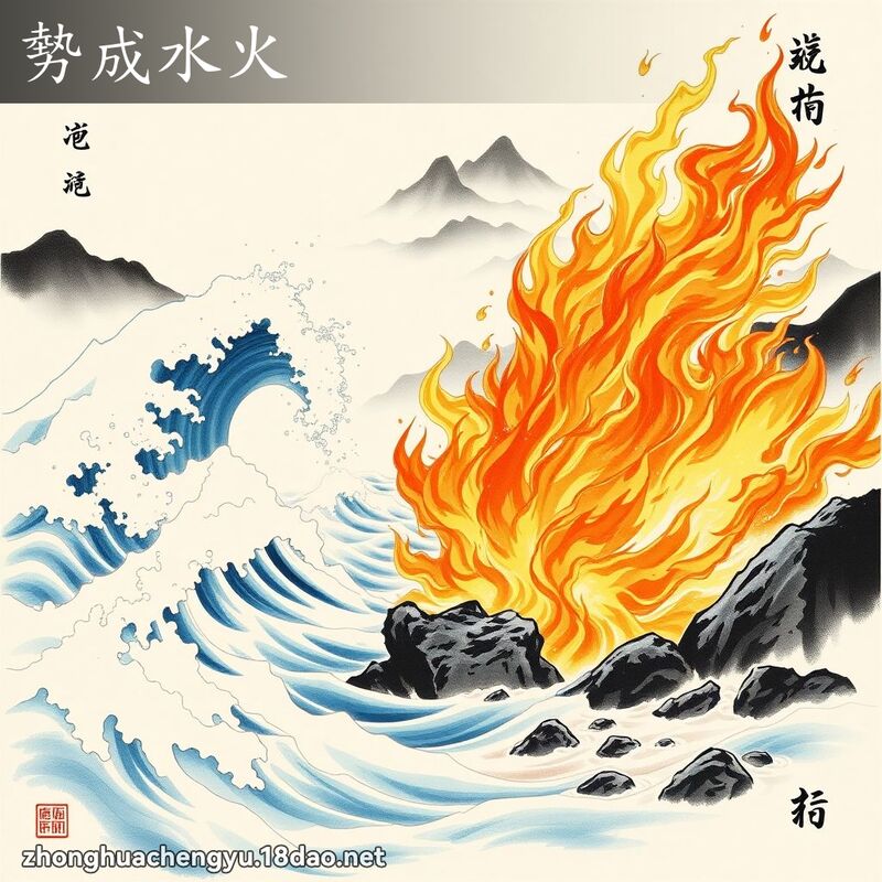 勢成水火 配图
