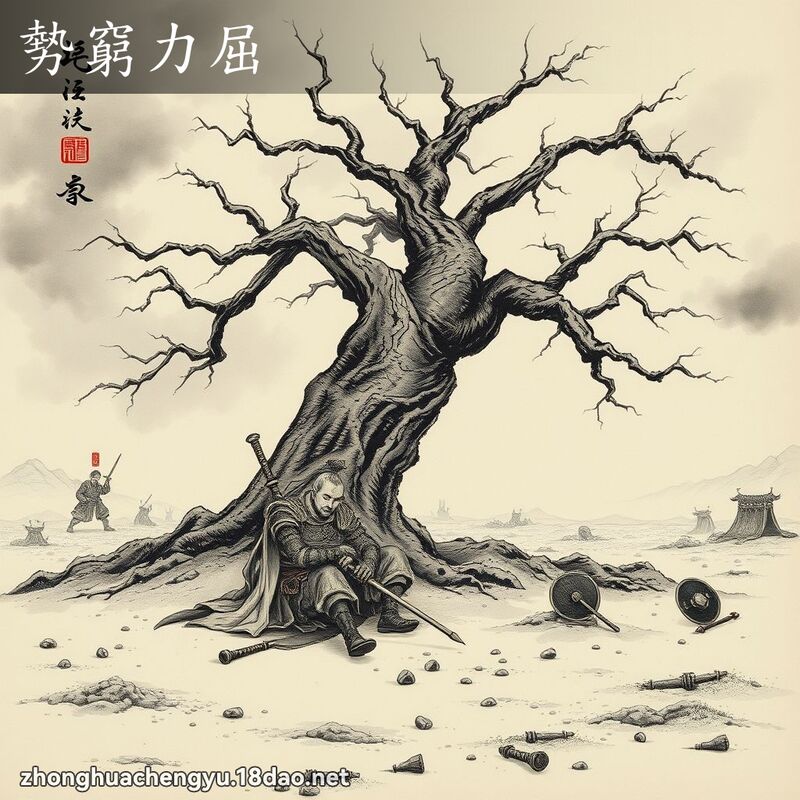 勢窮力屈 配图