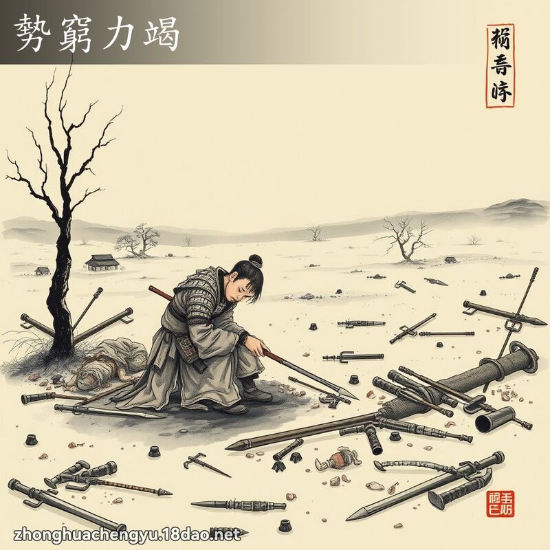 勢窮力竭 配图