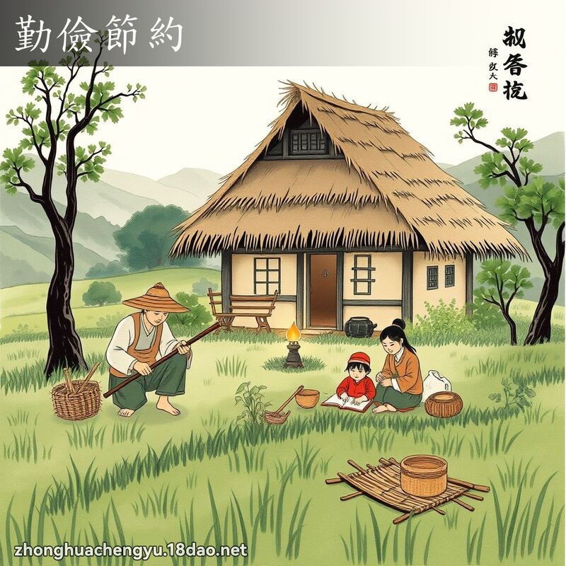 勤儉節約 配图