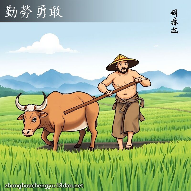 勤勞勇敢 配图