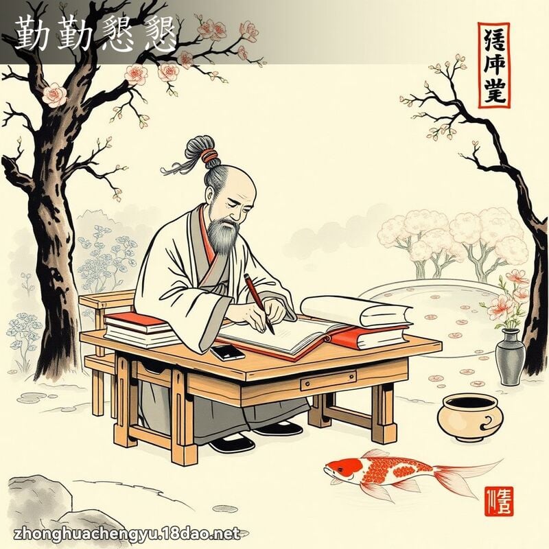 勤勤懇懇 配图