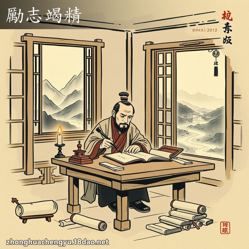 勵志竭精 配图