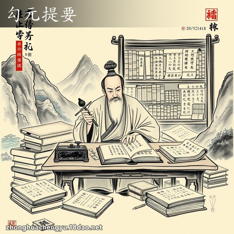 勾元提要 配图