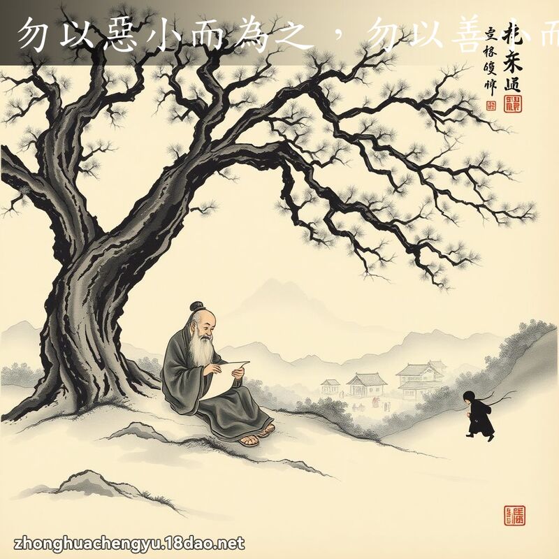 勿以惡小而為之,勿以善小而不為 配图
