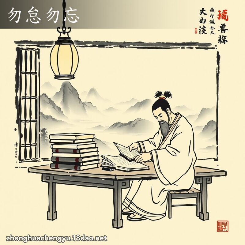 勿怠勿忘 配图