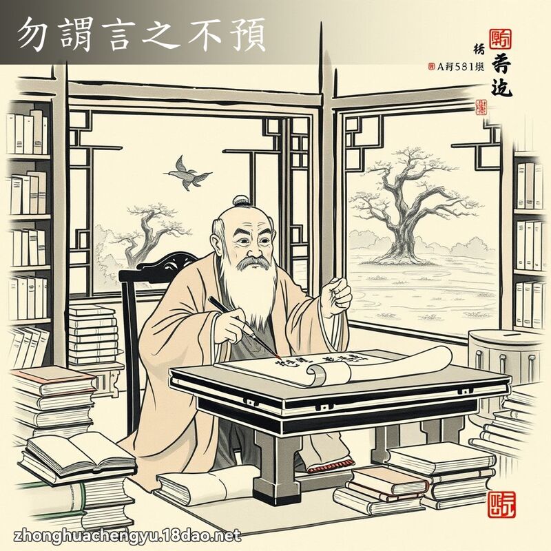 勿謂言之不預 配图
