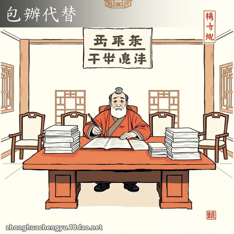 包辦代替 配图