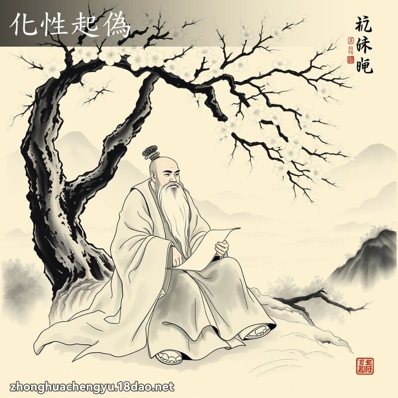 化性起偽 - 中華成語配圖