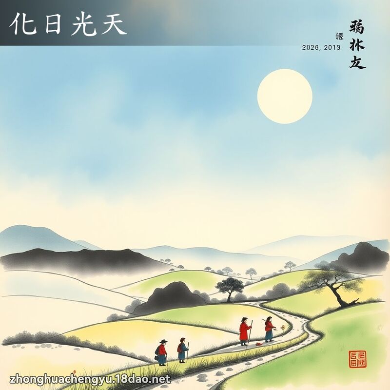 化日光天 - 中華成語配圖