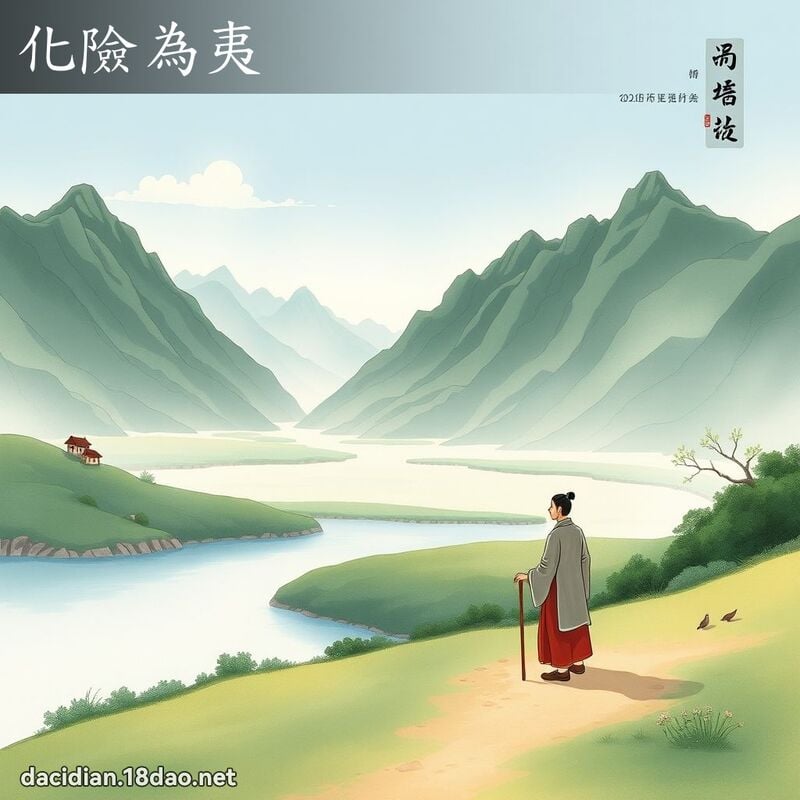化险为夷 - 中华成语配图