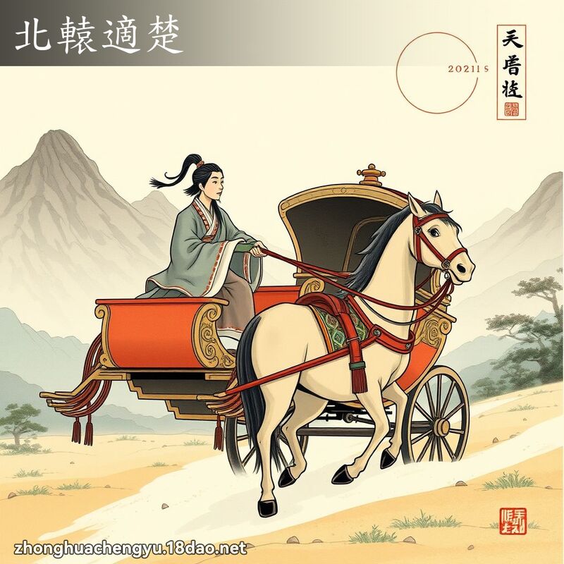 北轅適楚 - 中華成語配圖