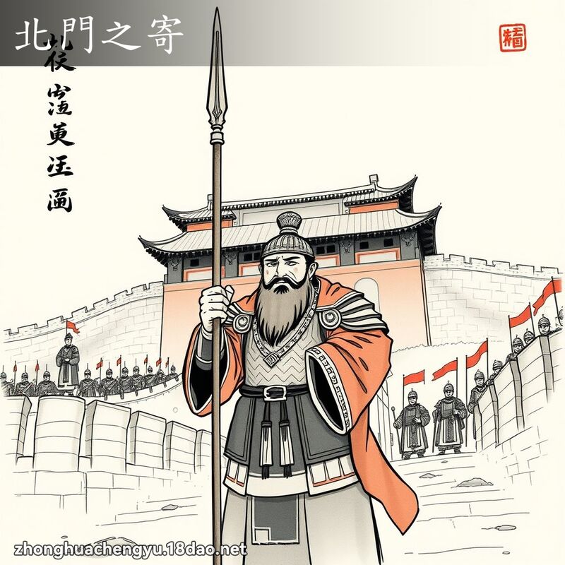 北门之寄 - 中华成语配图
