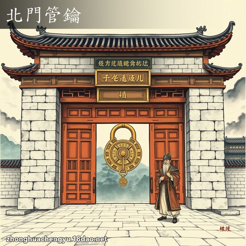 北門管鑰 - 中華成語配圖