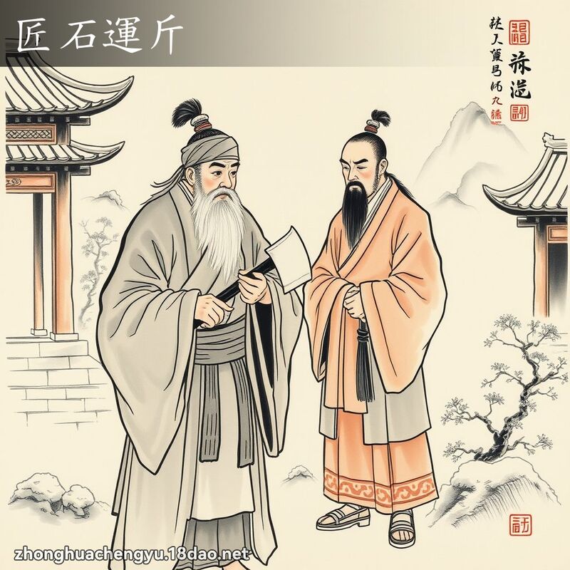 匠石運斤 配图